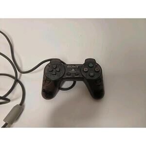 Sony PlayStation 2 PS2 Black Clear Controller DualShock OEM SCPH-10010
